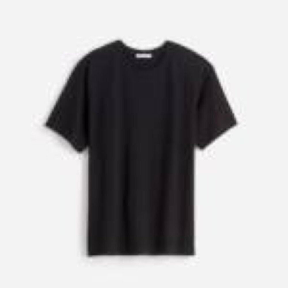 Madewell Cotton Relaxed Oversized Tee NWT Size S Black